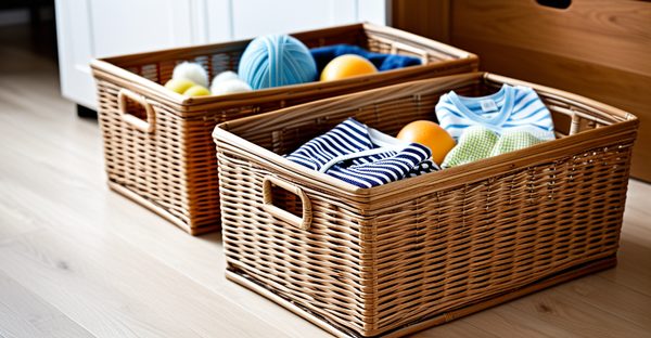Les paniers de rangement bébé : alliez style et praticité