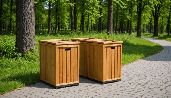 Les poubelles en bois : élégance et écologie au quotidien