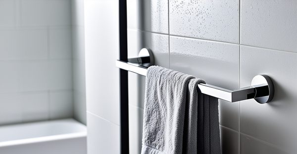 Porte-serviette salle de bain sans percer : pratique et élégant
